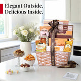 Broadway Basketeers Condolences Gourmet Gift Basket, Kosher Sympathy Food Gift Baskets for Delivery, Perfect Care Package Box or Assorted Snack Gifts