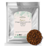 Starwest Botanicals Organic Dried Chaga Mushrooms - Cut and Sifted Chaga for Tea, Soups, Stews, Shakes, & More, Natural Earthy Flavor, Non GMO - Bulk