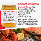Bone Suckin' Sweet Spicy Mustard, National Champion, Made in the USA, Non-GMO, Gluten-Free, Kosher and has No High Fructose Corn Syrup - 2 Pack (12