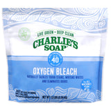 Charlie's Soap Oxygen Powered Bleach Powder, Color Safe For Clothes, Safe Bleach for White Clothes, An Unscented Fragrance Free Non Chlorine 1.3 lbs