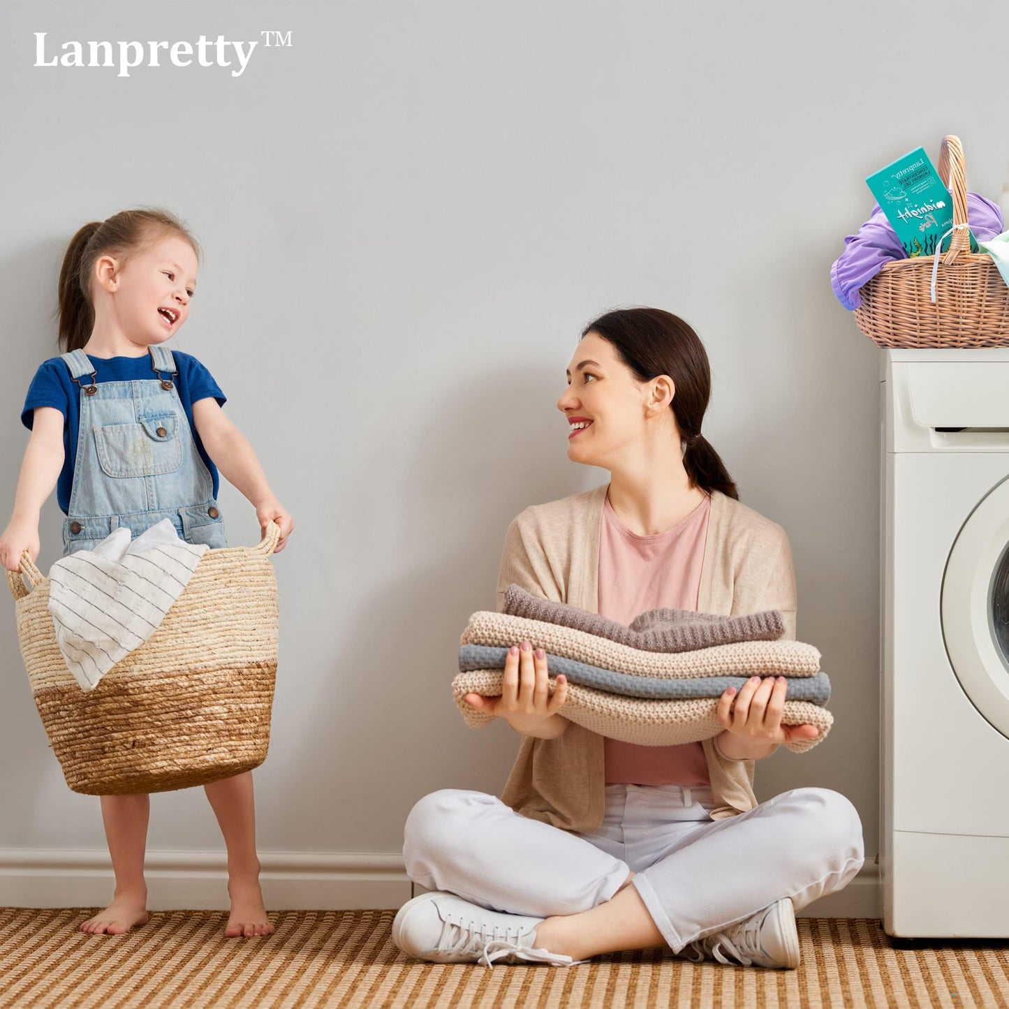 Lanpretty Travel Laundry Detergent Liquid Packets (60 Pack) | Hand Washing Detergent for Sink Use | Pack of 60