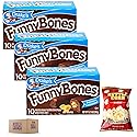 Drake's Funny Bones (3, 10ct - 13.73oz) - Sweet & Salty Kettle Popcorn (1, 5,5oz) - 4 Items Total