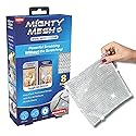Mighty Mesh Pro Steel Mesh Cloths (8 Pack) with MagnaGrip Magnetic Storage | Powerful, Non-Scratch Kitchen Scrubber | Easy-Clean, Odor-Resistant