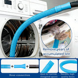 Dryer Vent Cleaner Kit,4 Pieces Dryer Lint Cleaner Vacuum Attachment & Brush Tool-Dryer Vent Cleaning Kit for Front Load,Dryer Lint Trap Cleaner