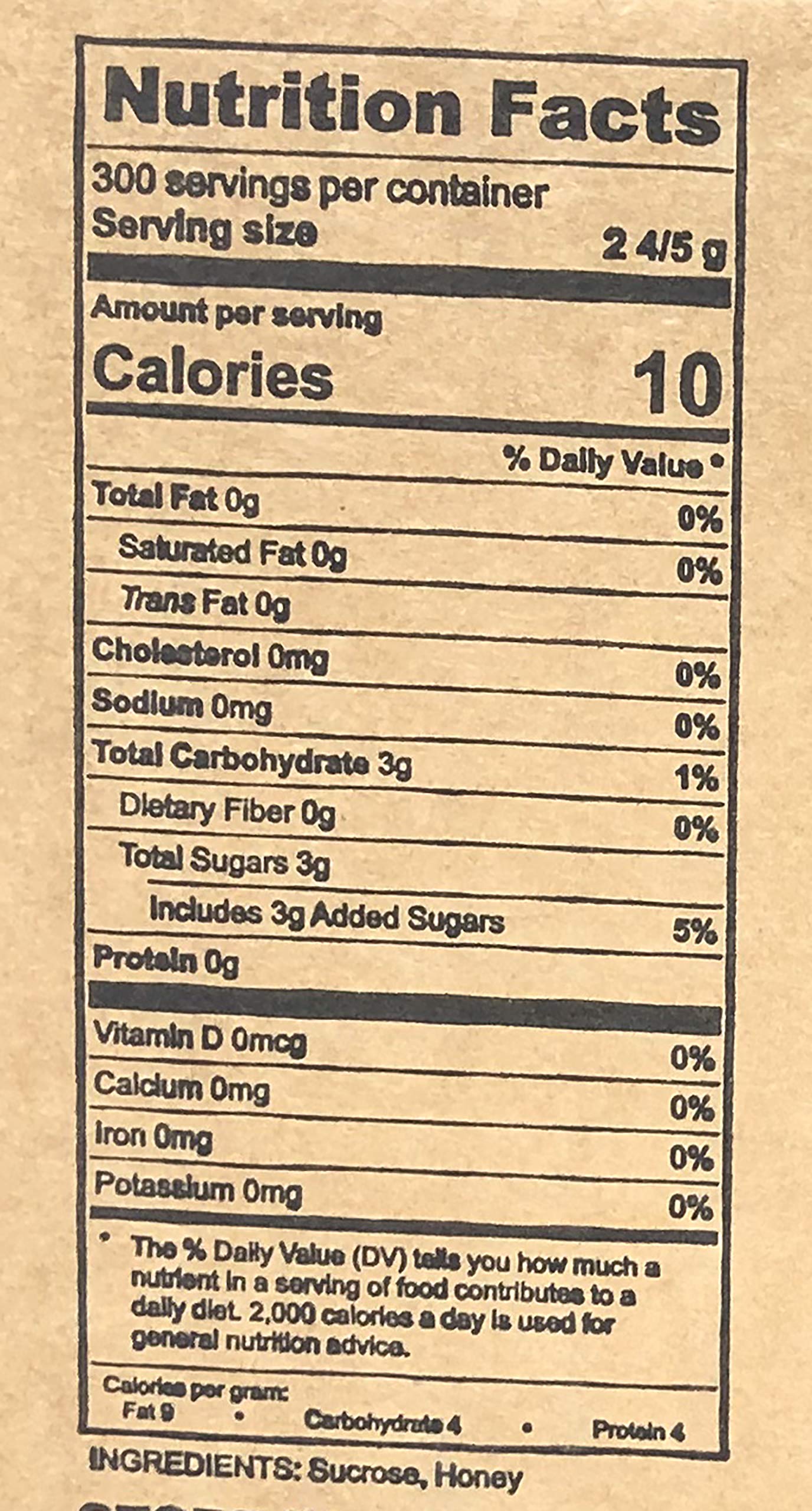 Bee My Honey Pure Granulated Honey Packets Individual Honey Crystal Packets (120)
