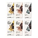 Theo Chocolate Organic Dark Chocolate + Sea Salt Variety 6 Pack | Fair Trade, Chocolate Gift | 3oz Bars