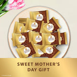 Ferrero Rocher Premium Milk Hazelnut chocolate squares, Individually Wrapped Chocolates, Great for Sharing or Gifting, 22.2 oz