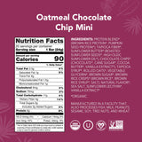 ALOHA Organic Plant Based Protein Bar MINIS | Oatmeal Chocolate Chip | GLP-1 Friendly, 20 Count, 24g Bars | Vegan, Low Sugar, Gluten Free, Low Carb