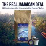 Jamaica Blue Mountain Coffee Single Cup 18-Count for Keurig Machine, Pure Blue Mountain Coffee from Jamaica, Wallenford, Medium Roasted, Aroma Ridge