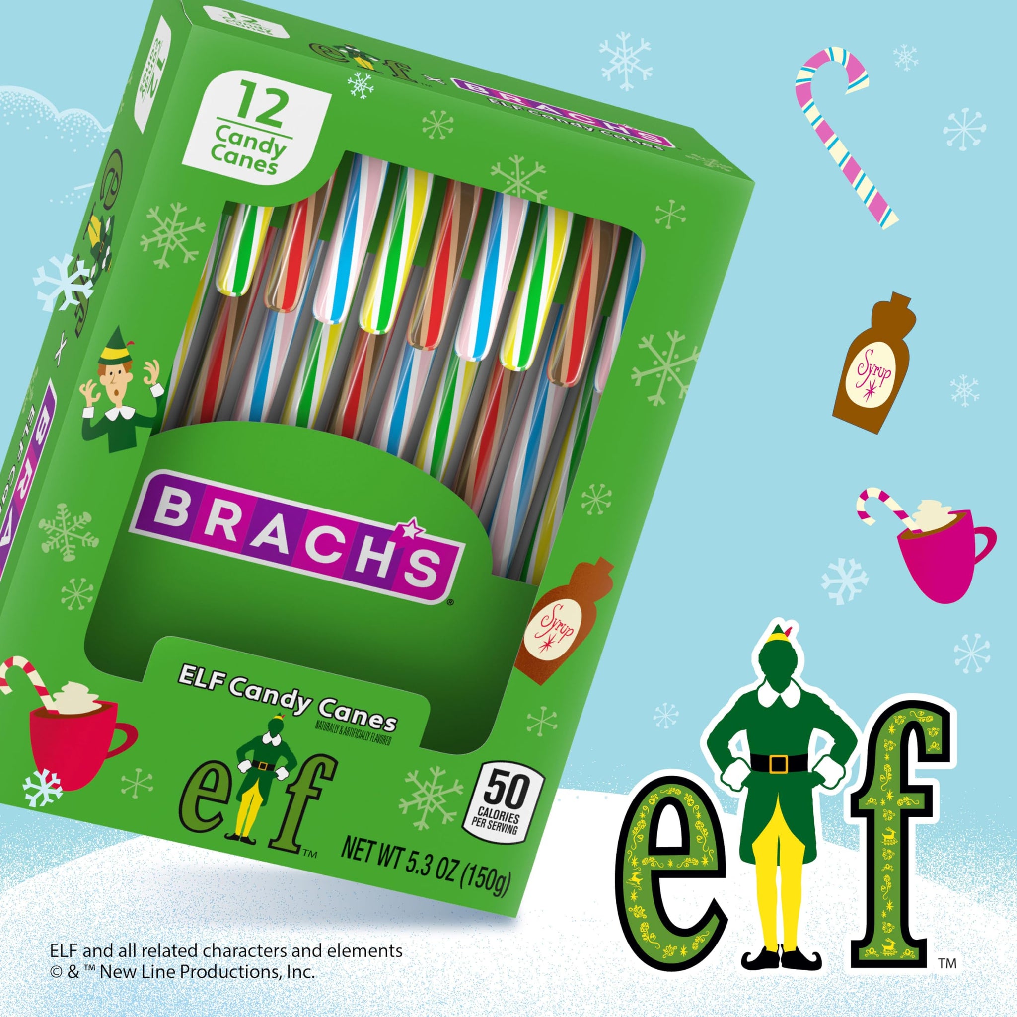 Elf Holiday Candy Canes, 5.3 oz