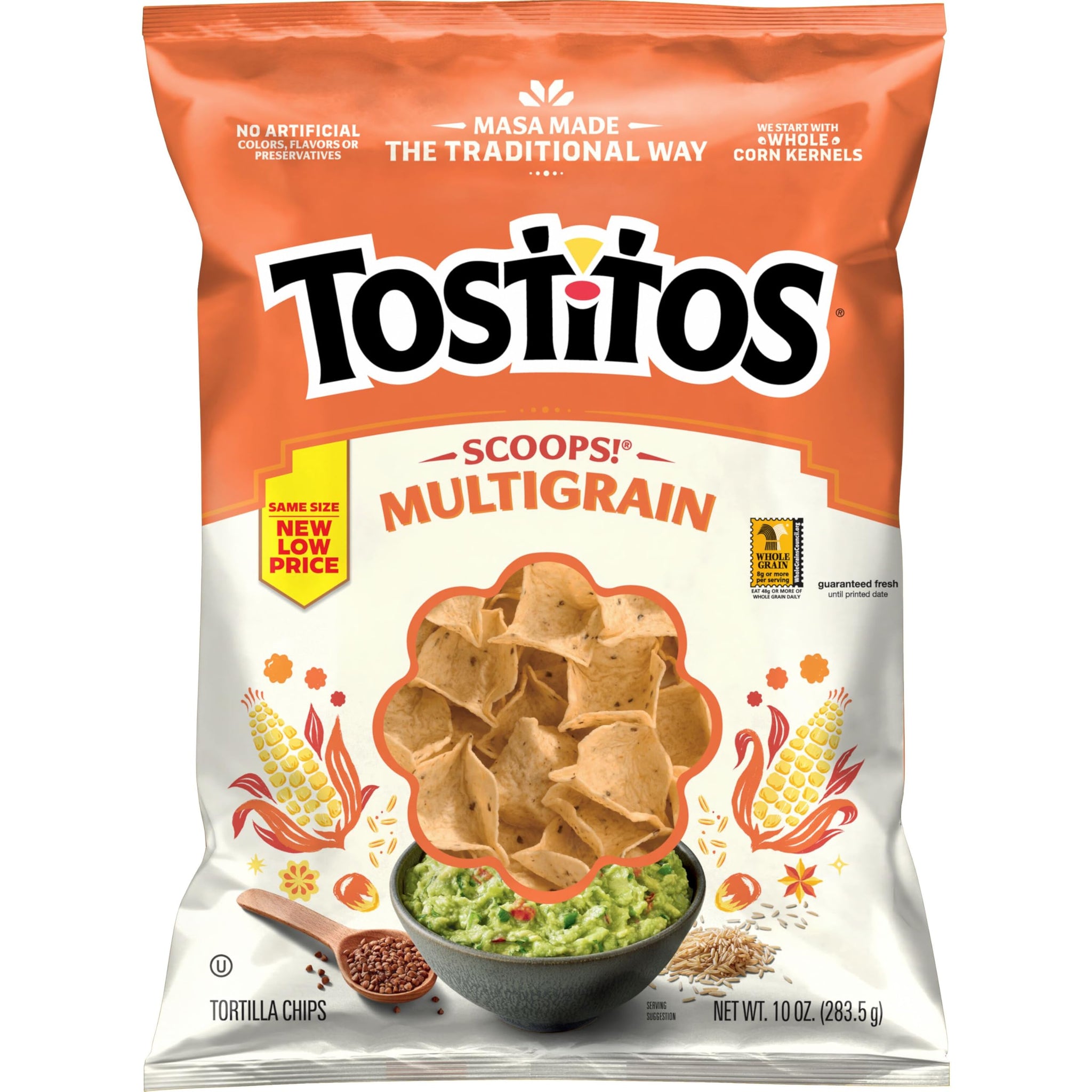 Tostitos Scoops! Multigrain Tortilla Chips, 10 Oz