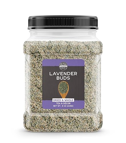 Birch & Meadow 8 oz of Dried Lavender Buds, Tea Additive, Home Décor