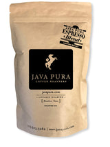Java Pura - Espresso Blend Fresh Roasted Whole Bean Coffee - Premium Artisan Central & South America Blend Medium Roast (12 oz. Bag)