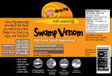 Dizzy Pig Swamp Venom Hot Deep South Seasoning Rub (8oz Shaker) - Seasons 30+lbs of Food - Hand Made in the USA - MSG Free, Gluten Free