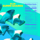Albanese World's Best Blue Gummi Sharks | 5lbs of Candy | Gluten Free, Fat Free, Soft and Chewy Gummy | Firecracker Pop Flavor: Cherry, Lemon-Lime