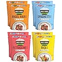 Miracle Noodle Organic Variety Pack (Angel Hair, Spaghetti, Fettuccine, & Rice) - Ready-To-Eat, Konjac Shirataki Noodles, Keto, Gluten Free, Low Carb