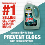 Drano Max Build Up Remover Drain Cleaner, Enzymes & Probiotics Prevents Clogs & Remove Odor-Causing Buildup, Safe for Septic, Toilets & Pipes in