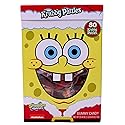 SpongeBob SquarePants Krabby Patty Gummy Candy Santa Box, 80 Count, Christmas Stocking Stuffers and Gifts, by Frankford Candy