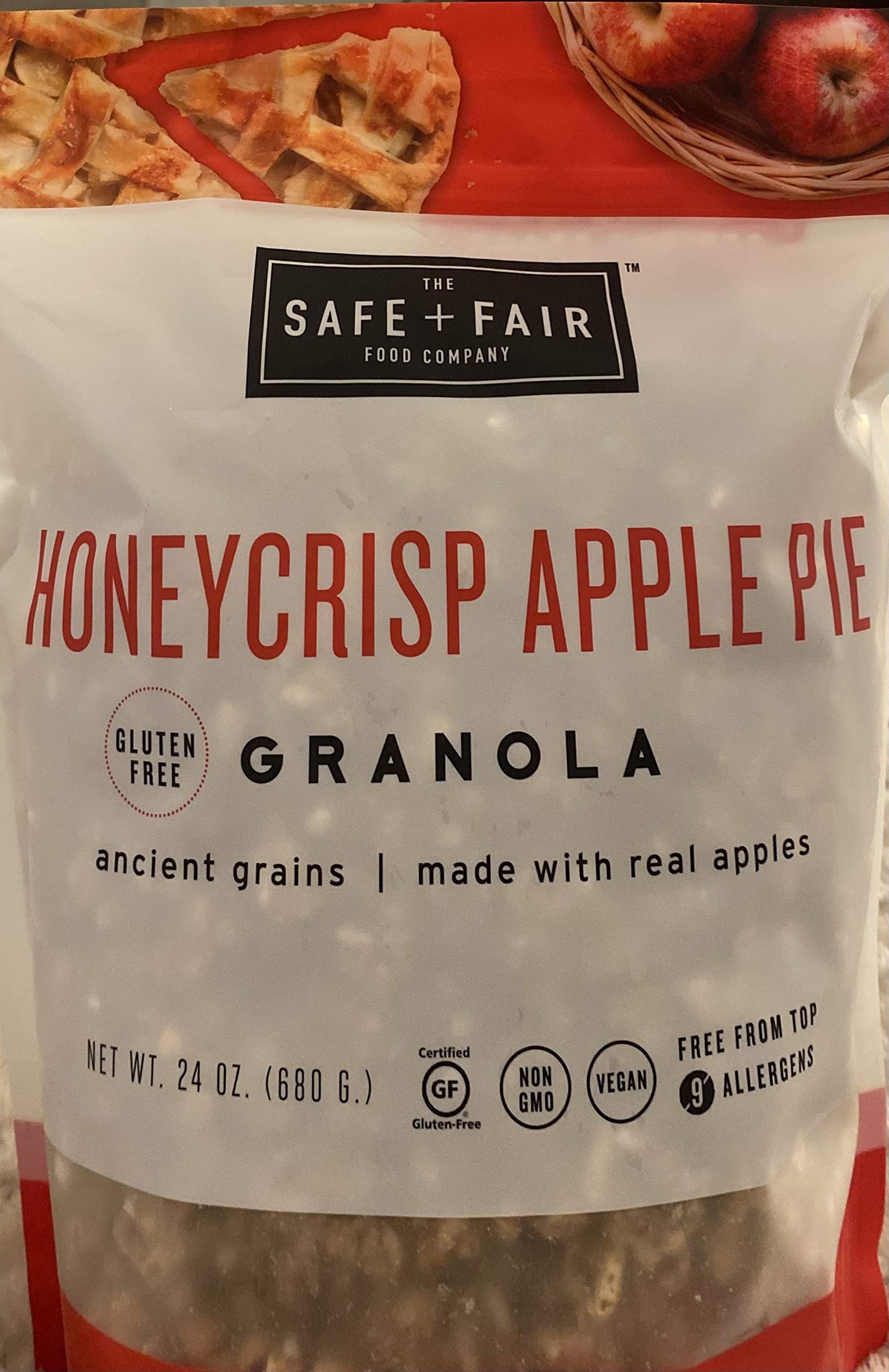Safe + Fair HoneyCrisp Apple Pie Granola 24 oz Bag