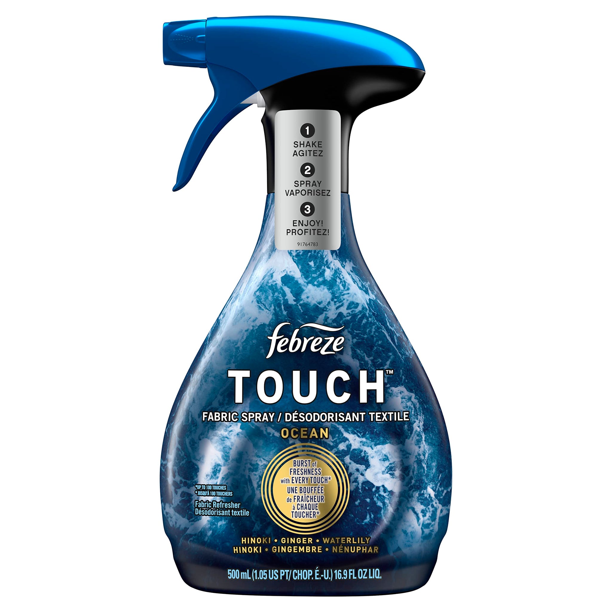 Febreze Touch Fabric Spray Ocean, 16.9 oz (2 pack)