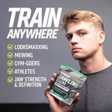 GYMGUM Jawline Gum Ultra Hard Chewing Gum | No Calories, No Sugar, No Artificial Sweeteners | Keto Friendly Mewing Gum for Jawline Training