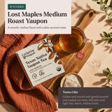 CatSpring Yaupon Lost Maples Medium Roast Yaupon Tea, 16 Teabags, Naturally Caffeinated, Sustainable and Wild-Harvested, Bold and Smooth, Non-Bitter
