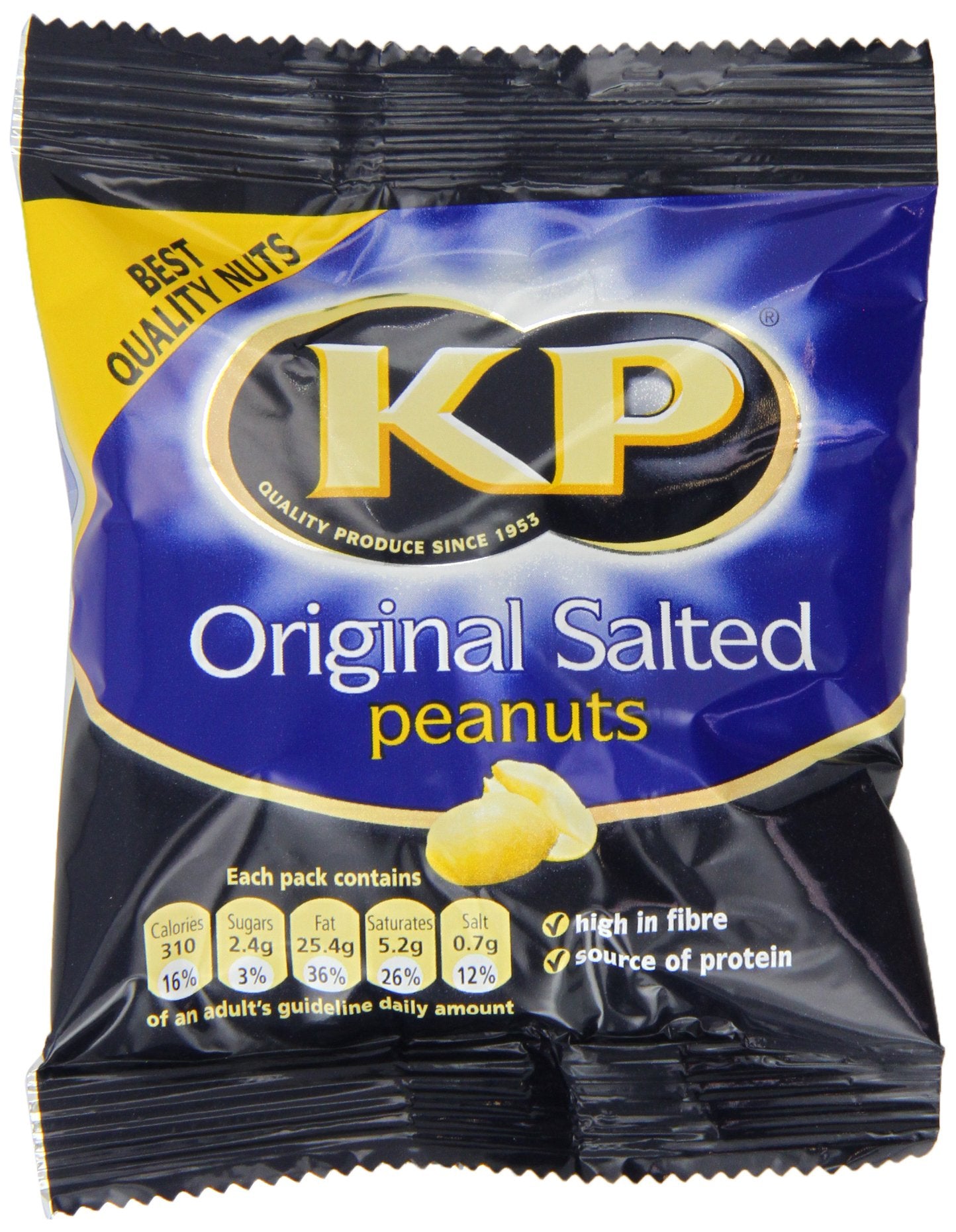 Kp Original Salted Peanuts 50 G (Pack of 24)