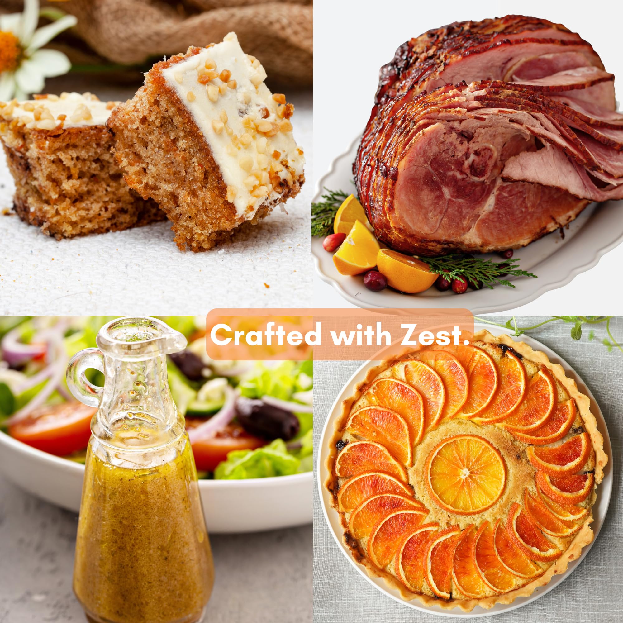Civilized Coffee Dried Orange Peel Zest - Dehydrated Granules for Baking & Drinks, Non-GMO & Gluten-Free, 9 oz Jar