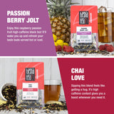 Tiesta Tea - Black Loose Leaf Tea Gift Set, High Caffeinated Assorted Blends, 5 Pouches for Hot & Iced Brews Variety Pack, English Breakfast, Earl
