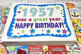 RETRO CANDY YUM ~ 1957 69th Birthday Gift Box of Nostalgic Candy from Childhood for 69 Year Old Man or Woman Born 1957