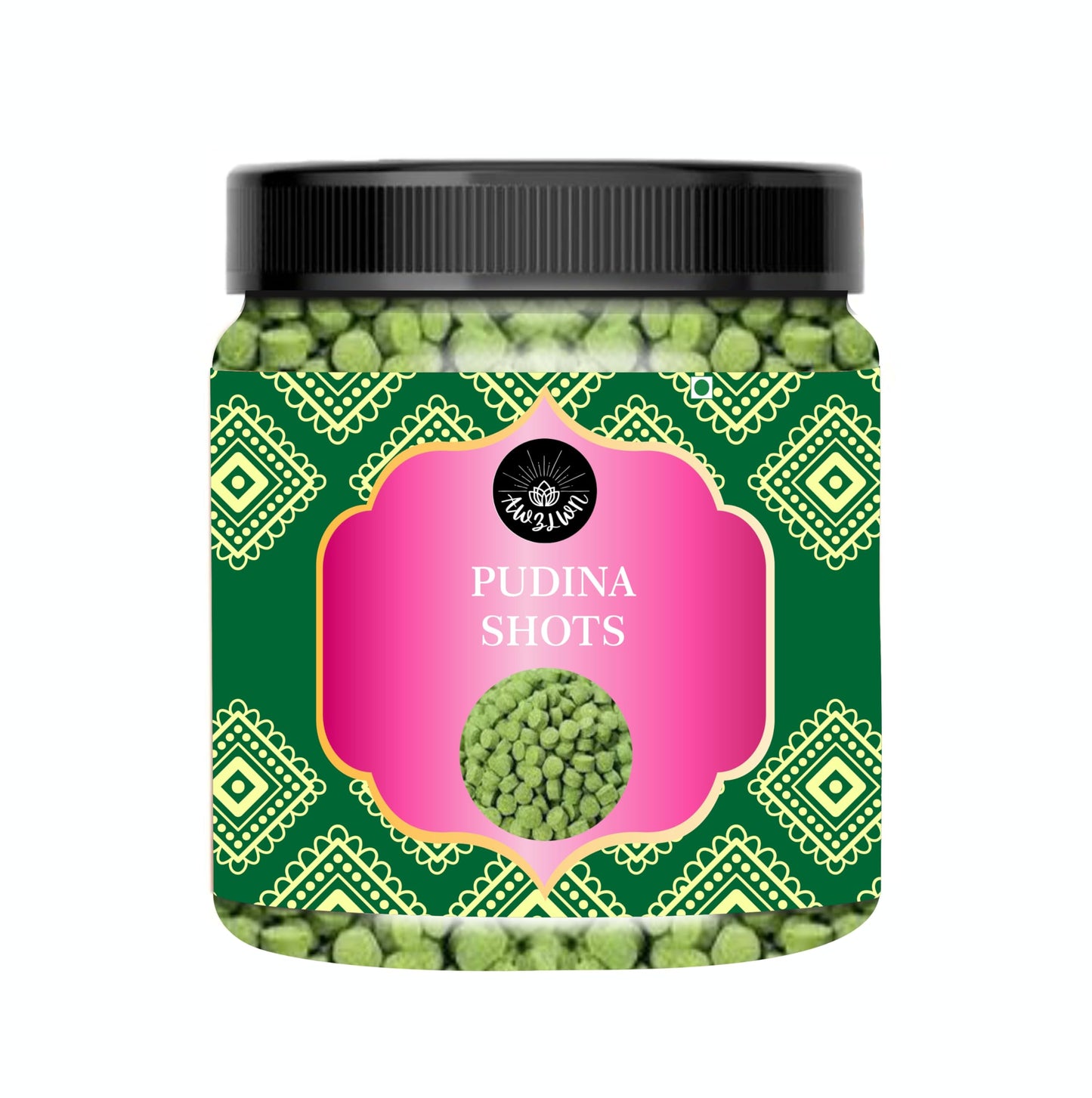 AWZLWN Natural Pudina Shots 1.76 OZ (50 GM) | Set oF 1 | AWZLWN