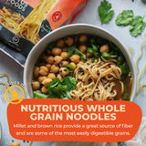Lotus Foods Bulk Food Organic Millet & Brown Rice Ramen Noodles with Red Miso Soup, Gluten-Free Easy to Cook & Healthy Japanese Noodles with Instant