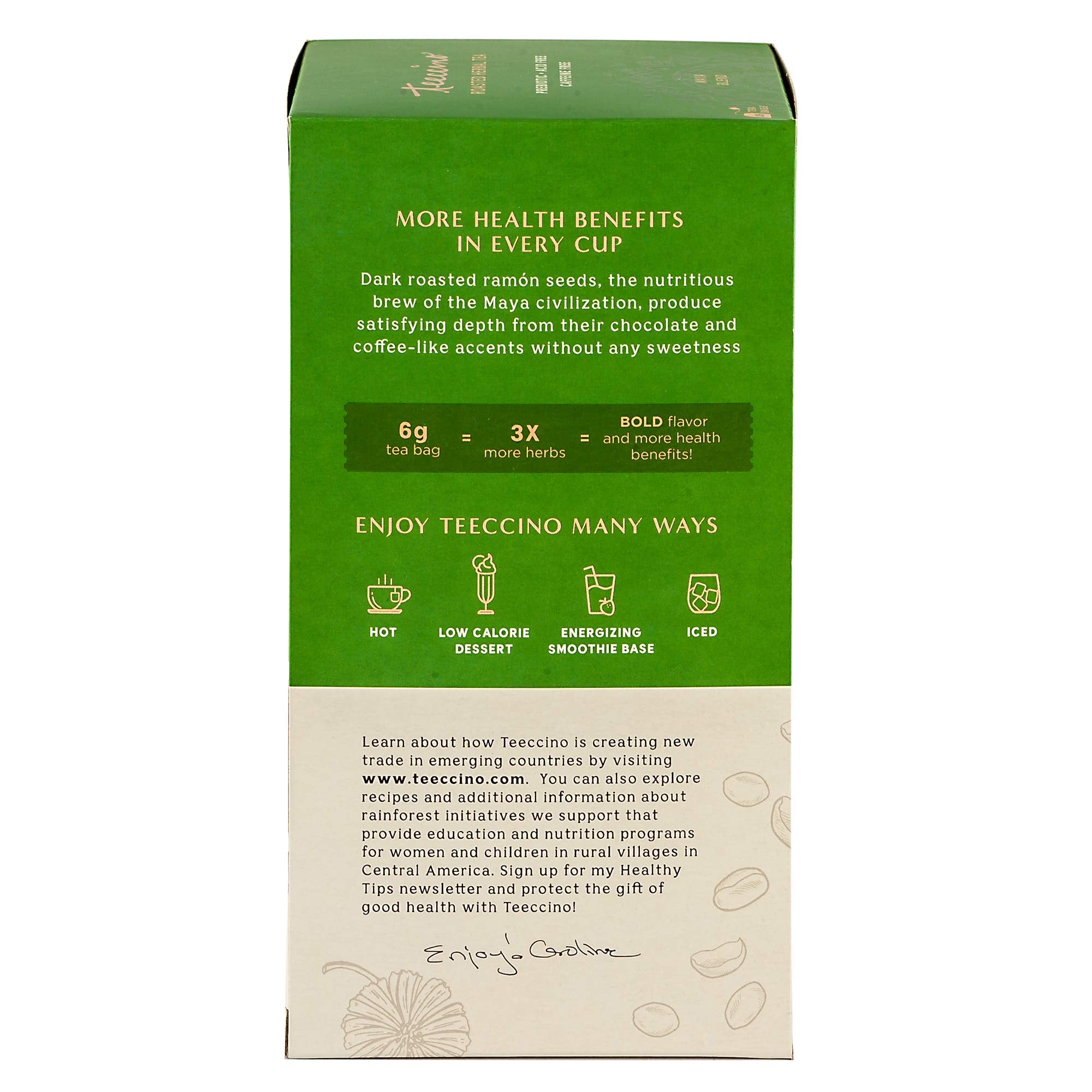 Teeccino Chocolate Lover’s Tea Variety Pack - Dark Chocolate, Mexican Chocolate, Chocolate Peppermint - Roasted Herbal Tea That’s Caffeine Free