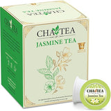 Cha4TEA 36-Count Jasmine Green Tea Pods Compatible with Keurig K-Cups Brewers