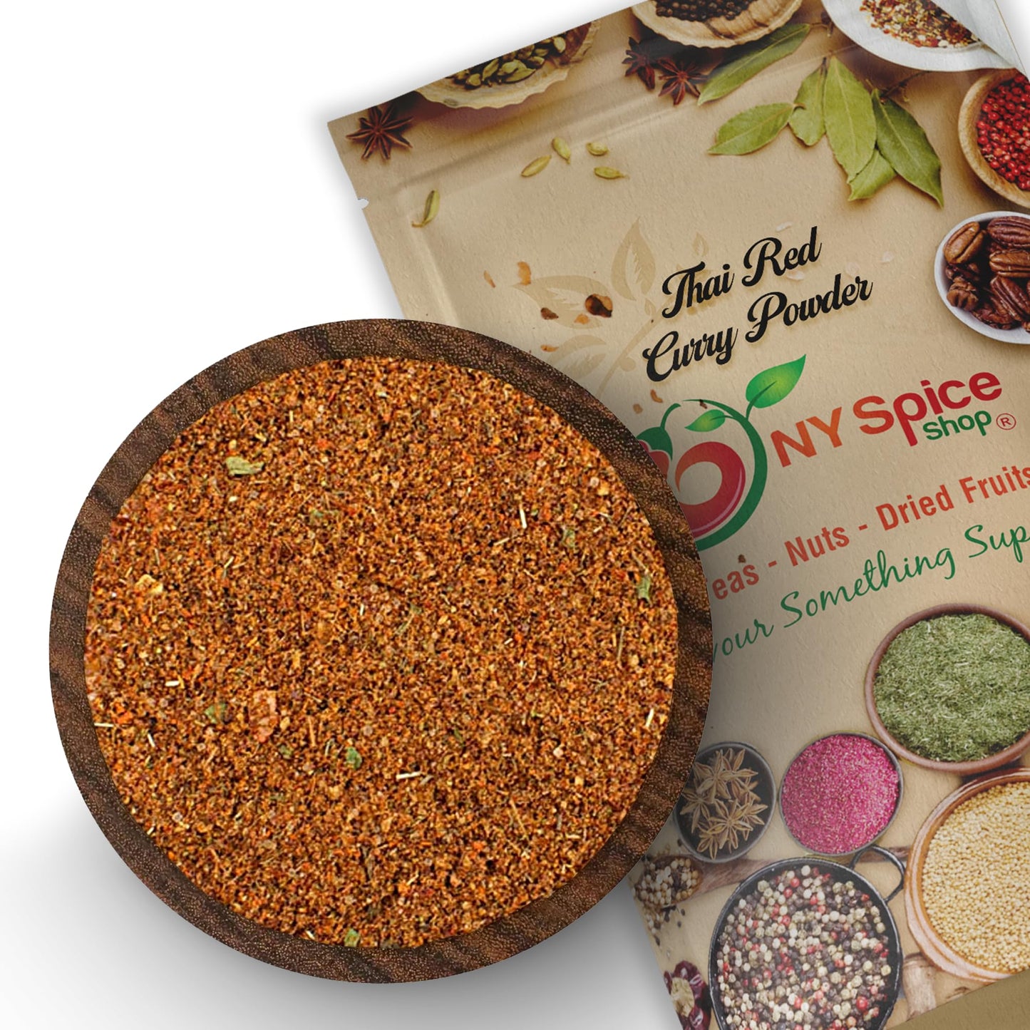 NY SPICE SHOP Thai Red Curry Powder - Thai Red Curry Powder Seasoning - Curry Powder Spice - Ground Curry Powder - Red Curry Mild - Thai Red Curry Mix