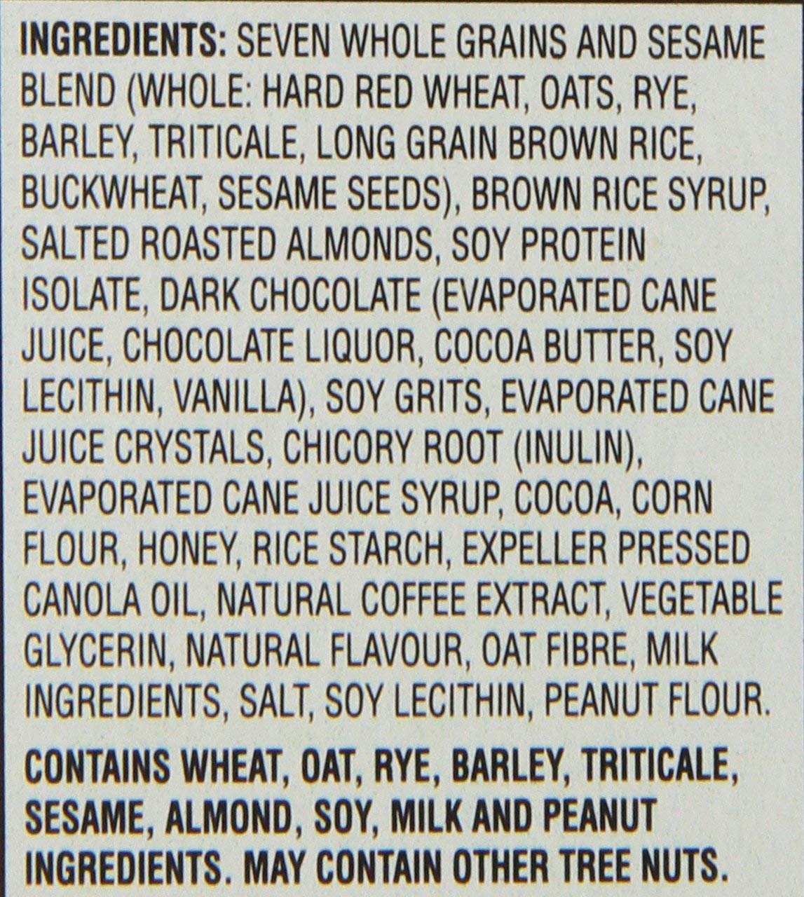 Kashi, Chewy Granola, Dark Mocha Almond Snack Bars, 175g/6.17oz., 5ct, {Imported from Canada}