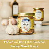 DeLallo Minced Roasted Garlic, Packed in Olive Oil to Preserve Smoky Flavor, Recipe Ready for Pasta Sauces, Meats and Marinades, Non-GMO, Vegan