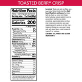 Kashi GO Breakfast Cereal, Vegan Protein, Fiber Cereal, Toasted Berry Crisp, 14oz Box (1 Box)