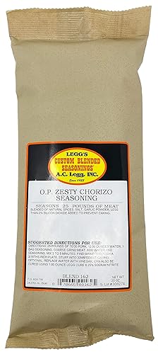 A.C. Legg, Inc. Zesty Chorizo Sausage Seasoning, 20 oz, Seasons up to 25 lbs, For Pork, Beef & Wild Game