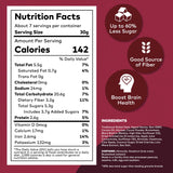 Dark Chocolate Hazelnut Granola with Lion's Mane Mushroom | Natural, Hand-Baked, Reduced Sugar, Rich in Iron | for Breakfast Cereal, Trailmix, Yogurt