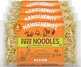 Manischewitz Gluten Free Egg Noodles | Medium | Yolk Free |12-Ounce (Pack of 4) | Certified Kosher (Including Passover)