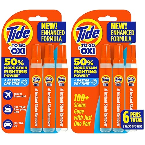 Tide Pen Stain Remover for Clothes, To Go Pen, Instant Stain Remover Pen & Spot Cleaner, Portable & Travel-Friendly, Works on Food & Drink Stains