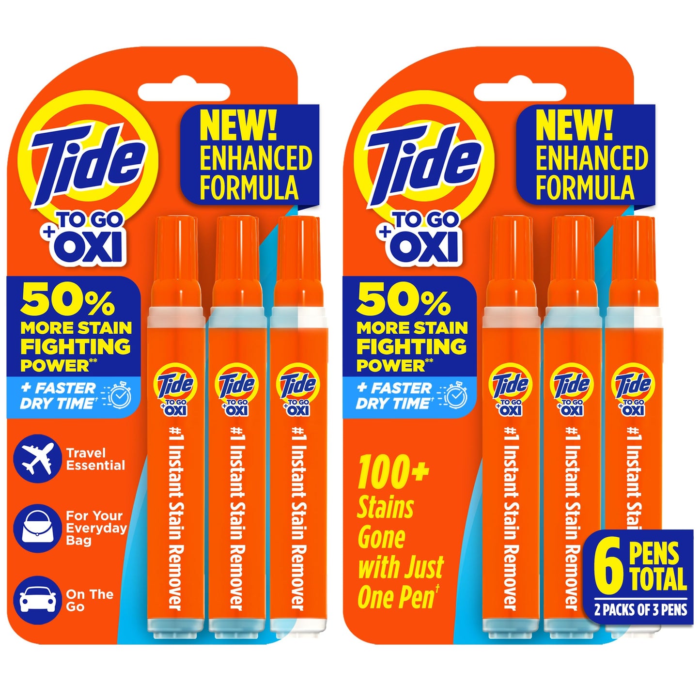 Tide Pen Stain Remover for Clothes, To Go Pen, Instant Stain Remover Pen & Spot Cleaner, Portable & Travel-Friendly, Works on Food & Drink Stains