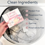 LOVING LAUNDRY- Detergent Sheets Stain Remover Enzymes Laundry Soap - Clean Safe Ingredients Ultra Concentrated -(80 Loads) Velvet Roses Scent