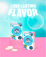 Milliways Bubblemint | Plastic Free Gum | Xylitol, Aspartame-Free, Sugar-Free, Plant-Based, Natural Chewing Gum | 120 Pieces Total (12 Packs of 10