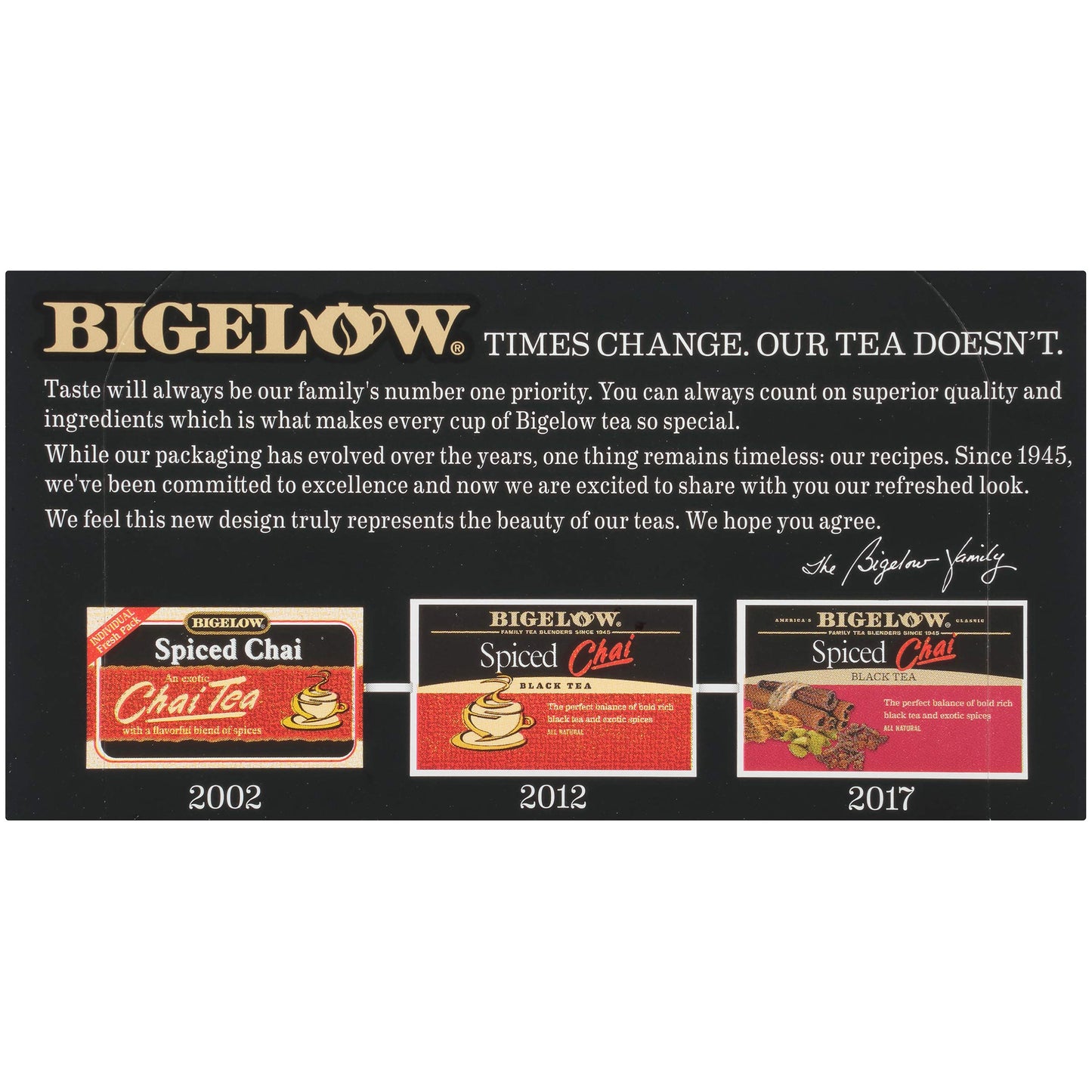 Bigelow, Spiced Chai Tea (Caffeinated), 20 Count