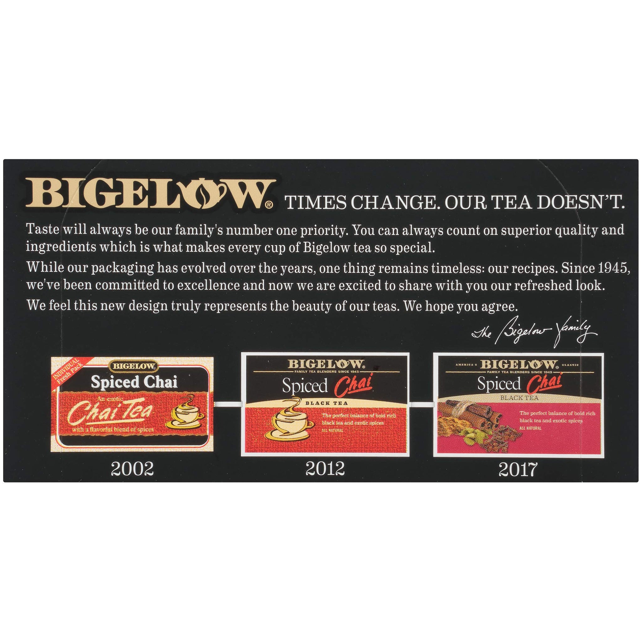 Bigelow, Spiced Chai Tea (Caffeinated), 20 Count