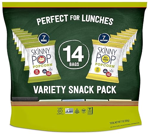 SkinnyPop Variety Pack, 0.5 Oz, 14 Ct