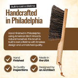 Dustpan Bench Woodworking Brush-USA 13 inch Horsehair Brushes are Used for Counter, Furniture, Drafting, Patio, Fireplace Cleaning, Shop Brush