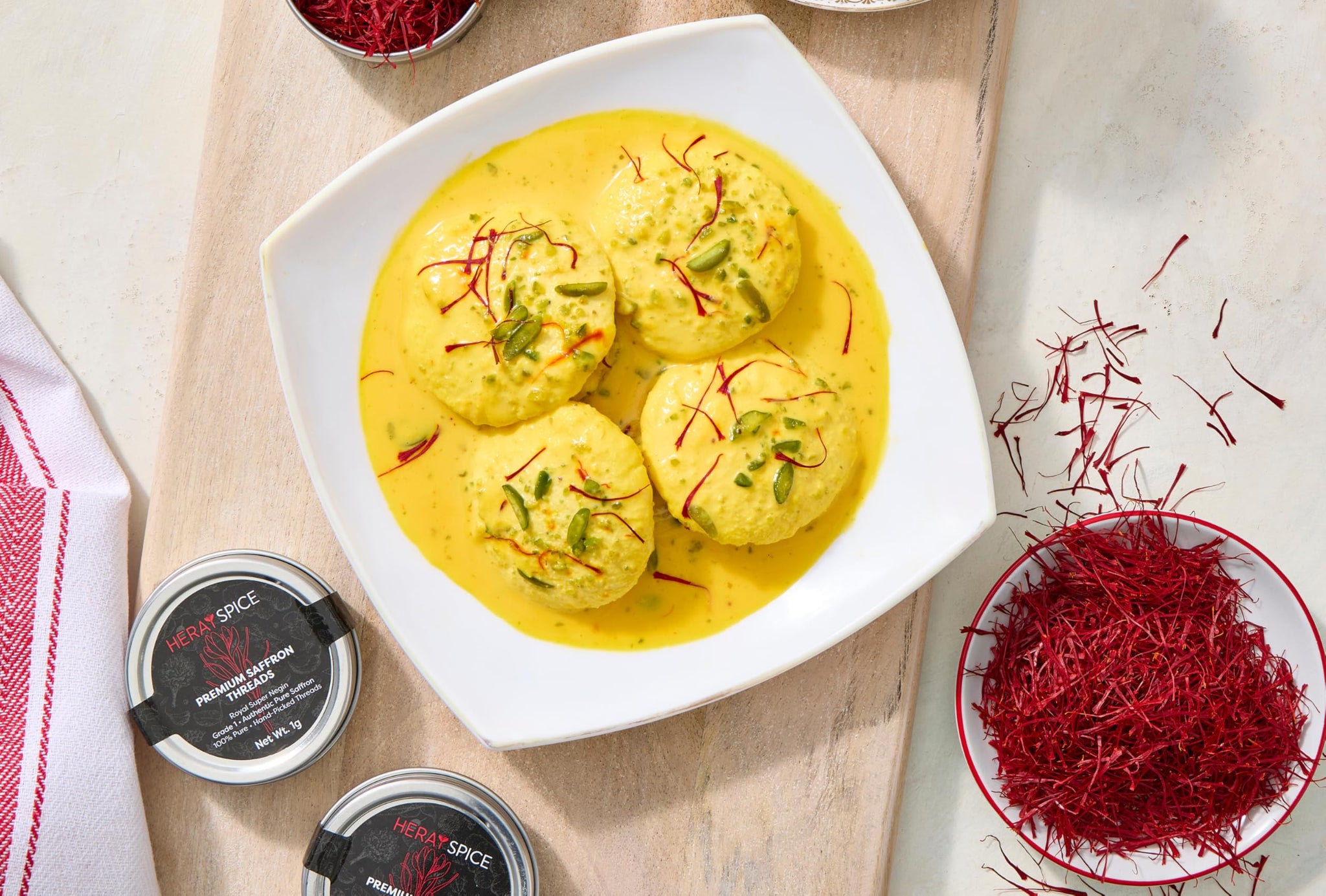 Heray Saffron, Premium Afghani Safron Threads (Super Negin Quality A+) Fresh Pure All Red Thread Zafron Spice for Bouillabaisse Risotto, Paella